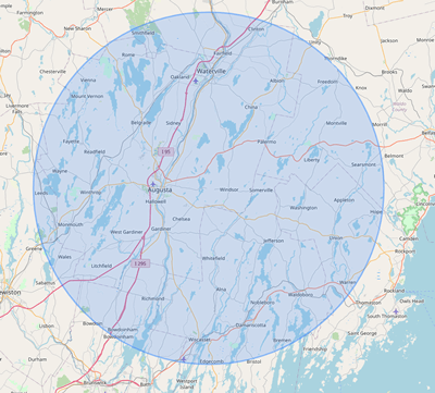 B&B Septic Services Inc area - 30 mile radius of Palermo, Maine.